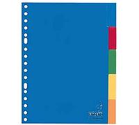 Register Kangaro A5 Fenêtre en polypropylène 120 microns 17r. Lot de 5 tablettes assorties