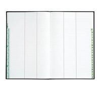 Registre 340X225 Répertoire travers 400 pages - Noir toilé