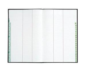 Registre 340X225 Répertoire travers 400 pages - Noir toilé