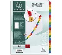 Registre A4, 20 intercalaires alphabétiques, cartonné 160g, boîte de 10