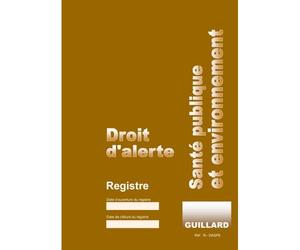 Registre - Consignation Alertes Santé et Environnement - A4
