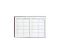 Registre corrigé courrier arrivée 160p format 32 x 34 cm - Assorties -