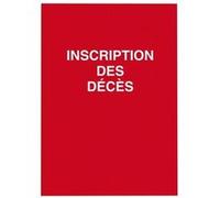 Registre "inscription des décès" , 100 pages G