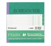 Registre piqûre échéancier 2 colonnes Exacompta 960
