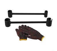 Réglage Gonds pour porte 8-19mm Acier pour robuste Réglage | Acier trempé, ajustement pour gauche/droite, compatible 8-19mm, pour idéal bricolage, finition noire(Black)