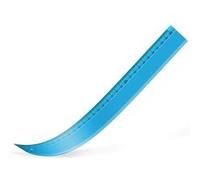 WAYTEX 931221 Règle 30 cm Incassable et Flexible Règle Plate graduée pour l’école et Les Loisirs créatifs Couleur aléatoire Bleu, Vert, Rose ou Jaune