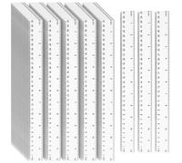 Règle 30 cm - Plastique transparent - Pack de 200 - Marquages précis - Idéal pour bureau/maison
