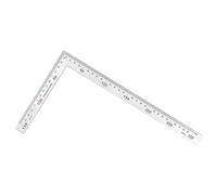 Règle à 90 degrés - Outil de dessin en forme de L en acier inoxydable, angle carré de 15 x 30 cm | pour charpentiers, ingénieurs, menuiserie, construction, dessin