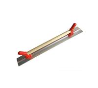 Règle à Dresser 120 cm avec Poignée - Bord Denté d’un Côté - Outil de Maçonnerie et Carrelage