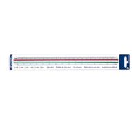Staedtler Mars 561 - Blister 1 Règle À Échelle De Réduction Plastique 6 Biseaux 1: 100/1: 200/1: 250/1: 300/1: 400/1: 500