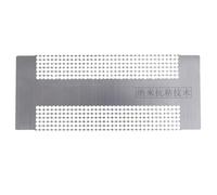 Règle à Points Diamant 5d en Acier, Double Rangée, Argenté | Haute Précision, Aligne les Strass en Filet Droit, Usage Maison pour Image Diamant, Flexible
