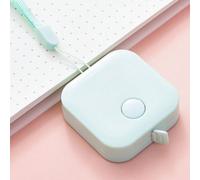 Règle À Ruban À Mesurer En Cuir Couleur Macaron, Boîte De 2 Pièces, 1.5m X 7mm, Règle Mm/Pouce, Design Portable, Fournitures De Bureau Et D'écolier