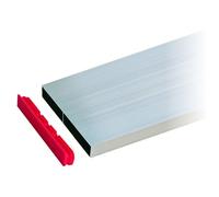 TALIAPLAST Règle alu rectangulaire 1 voile 2 alvéoles - 5 m - Argent
