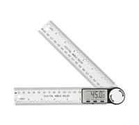 Règle Angle Numérique 360° Acier Précision Règle Angle Numérique(black) | pour affichage LCD clair, mesure 0-360°, précision élevée, acier inoxydable , lecture facile