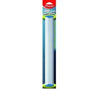 Maped - Règle 30 cm en Aluminium - Triple Décimètre Solide et Durable - Règle Plate de Traçage en Métal - Embouts Anti-Bruit