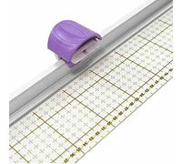 Règle avec cutter rotatif Cutter rotatif avec règle intégrée pour découper plusieurs tissus à la fois