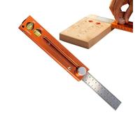 Règle avec niveau magnétique extensible outil de mesure | Jauge de mesure de travail du bois pour construction de maison, meubles, porte, fenêtre, plancher, étagère, mur, homme