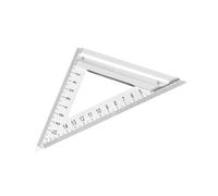 Règle carrée triangulaire en acier inoxydable avec base en alliage d'aluminium, 45 et 90 degrés pour utilisation