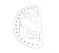 Règle Coordinate Transparente 1:25000 pour Cartes(MP-1) | Ligne base 1:25000, échelle 3.3km, lecture précise distances, plastique , usage carte topographique