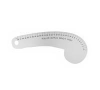Règle courbe française de 0-32cm en aluminium massif pour couture, matelassage et design