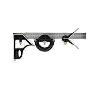Règle d'angle de combinaison EVTSCAN 300mm, outil de mesure d'ingénieur de règle d'angle droit de combinaison réglable multifonctionnelle(300 MM)
