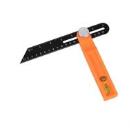 Règle d'Angle en Alliage d'Aluminium | Outil de Mesure pour précis avec Équerre Triangulaire et Fausse Équerre Coulissante, Jauge d\'Angles Réglable pour le