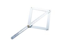 Règle D'angle Multifonction Mesure Précise, en Alliage D'aluminium | Rapporteur Combiné, Niveau à Bulle Intégré, Graduations Métriques, pour Menuiserie, Plinthes, Agencement