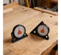 Règle d'angle professionnelle 2 pièces - Équerre de menuisier magnétique avec fonction niveau à bulle