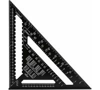 Règle D'angle Professionnelle Métrique, Triangle, Équerre, Rapporteur, En Alliage, Outil De Mesure De Haute Précision - 30 Cm