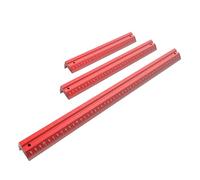 Règle d'architecte - Outil de mesure 3 pièces - Règle en métal avec échelle - Pour dessin, couper et guider dans le travail du bois, pour ingénieurs et charpentiers
