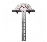 Règle de bord en acier inoxydable pour le travail du bois avec échelle gravée transparente pour une mesure précise de l'angle et le dessin de courbe dans les projets de menuiserie Argent 15 cm de