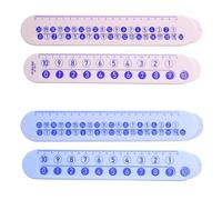Règle de calcul pour mathématiques enfants Règle de démontage numérique Jouet Règle de décomposition double face Entraînement mathématique