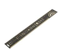 Règle de Carte PCB, 25cm Règle Électronique Multifonctionnelle Outil de Mesure de Règle de Carte Électronique d'Ingénieurs