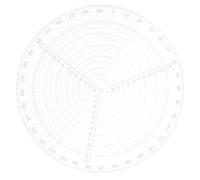 Règle de Centrage pour Tour, Compas de Tournage en Acrylique | Localisateur de Centres pour Bois, Précision Répétable en Menuiserie, Usage sur Banc de Tour
