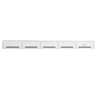 Règle de coupe bord acier antiglisse quadrillée - 50cm