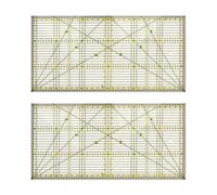 Règle De Coupe Polyvalente Pour Couette, 2 Pièces, Pour Bricolage, Conception De Vêtements, Dessin, Artisanat, Règle De Coupe, Kits De Tapis De Couture, 30x15cm