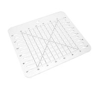 Règle de Courtepointe en Acrylique, Coupe Rapide et Précise | Repères Diagonaux Clairs, Usage Tissu et Cutter Rotatif, pour Atelier, Cours et Patronage