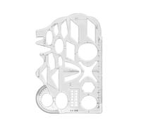 Règle De Dessin Creux Rapide, Multifonctionnel, Modèle De Conception Artistique Pour Étudiants, Règle De Géométrie En Cercle, Fournitures Scolaires De Bureau