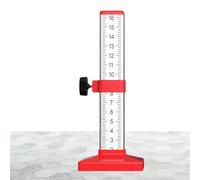 Règle de disposition des carreaux à jauge de contour - Outil de mesure de niveau de hauteur égale avec échelle transparente double face pour surfaces inégales, corps en Alloy d'aluminium résistant