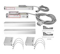 Règle de grille à échelle linéaire en alliage d'aluminium outil de mesure de haute précision pour tour de fraisage JCS900 2AE 3AE affichage numérique 1 ensemble 2 pièces (Stroke 300mm and 350mm)