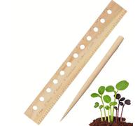 Règle de Jardinage en pour bois 13 Pouces pour Espacement Règle(1 Piece) | Mesure précise, marqueurs d'espacement intégrés, pour idéal pour légumes et fleurs, pour bois durable