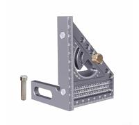 Règle de localisation d'angle polyvalente avec goupille de positionnement - Équerre multifonction pour bricolage et ingénierie - Outil de marquage de ligne précis pour métal et bois - 150 mm (B)