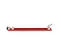 Règle de machine à découper réglable en alliage d'aluminium pour scie à table de 10,2 à 15,2 cm avec pince de verrouillage à un bouton, rouge (360 mm)