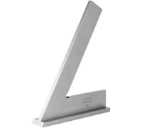 Règle de machiniste carré de machiniste précision à 45 degrés avec base stable règle d'angle standard en acier inoxydable 6 x 4 pouces argent