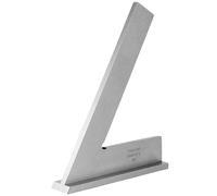 Règle de machiniste, équerre de précision à 45 degrés avec base stable, règle d'angle standard en acier inoxydable 6 x 4 pouces, argent, équerre précision, pour le travail