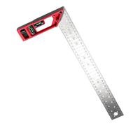 Règle de marquage à angle droit multifonction - Lame en acier inoxydable et poignée en d'aluminium - Options de 250 mm, 300 mm et 400 mm - Carré de précision pour le travail du bois - Mesure