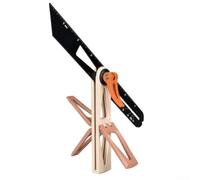 Règle de marquage à queue d'aronde mobile en T avec poignée de verrouillage rapide pour une disposition précise du travail du bois sur des surfaces en bois tendre ou en bois dur, taille de 300 mm