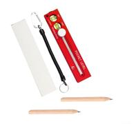 Règle de marquage polyvalente Corps en alliage d'aluminium Insert en acier inoxydable Tête rotative pour des coupes précises 290 mm (rouge)