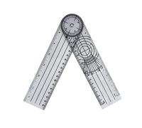 Règle de Mesure D'angle, Outil de Mesure de Rapporteur D'angle Rapide en PVC givré Flexible Rotatif à 360 Degrés