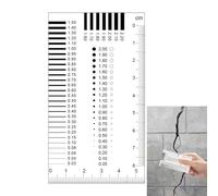 Règle De Mesure De Fissures | Centrage de carte transparent avec précision 0,01 mm | Jauge De Largeur De Fissure Pour L'Inspection De Maison | Pour Professionnels Débutants Étudiants Collectionneurs